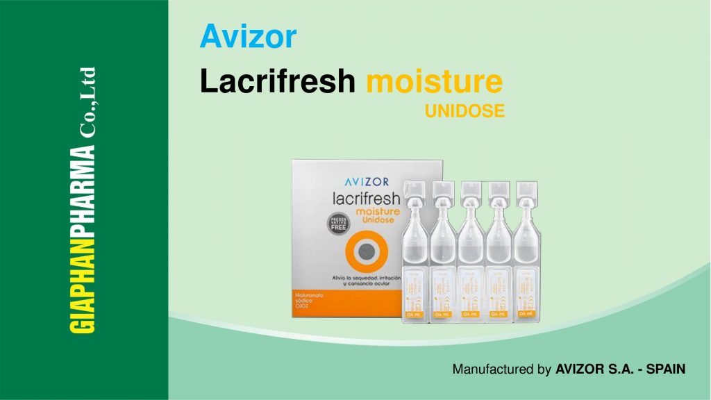 Avizor Lacrifresh moisture 0.10% unidose eye drops