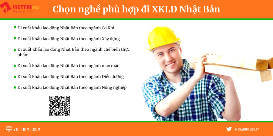 Chọn nghề phù hợp đi xuất khẩu lao động Nhật Bản