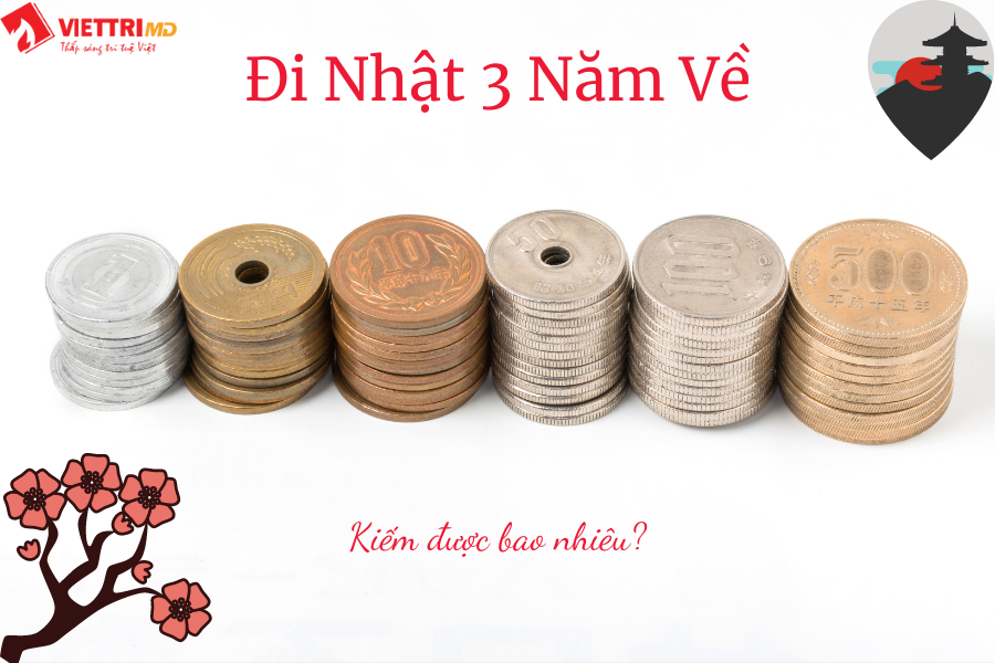 Đi Nhật 3 năm về được bao nhiêu tiền