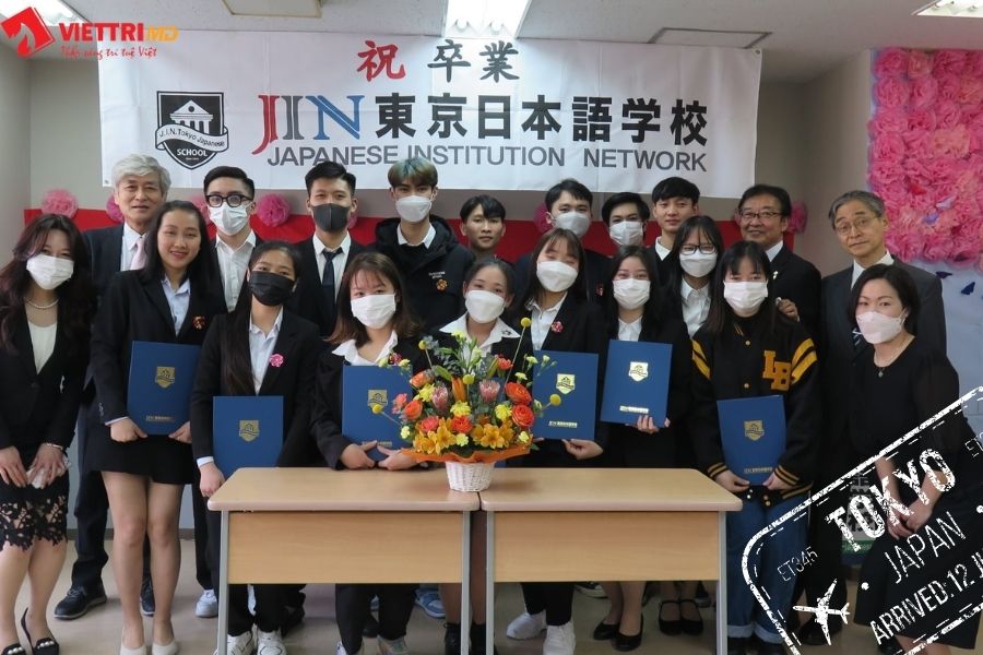 Hình ảnh lễ tốt nghiệp trường Nhật Ngữ Jin Tokyo