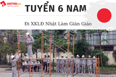 Tuyển 6 Nam đi Nhật đơn hàng xây dựng tổng hợp 2022