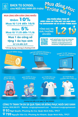 Back to School 2023 - Mua đồng phục học sinh, nhập tràn ưu đãi